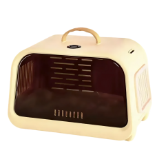 Rubeku Pet Carrier Flight Case w/Thermometer Beige, 6971091546002, cat Bags / Carriers, Rubeku, cat Accessories, catsmart, Accessories, Bags / Carriers